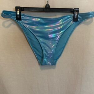 AA-487 Arie‎ NWT Blue Summer Swim Bikini Bottoms Size XL